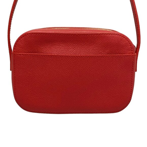 Auth BALENCIAGA Vir Camera XS 558171 Red Black Leather Shoulder Bag - Picture 2 of 16